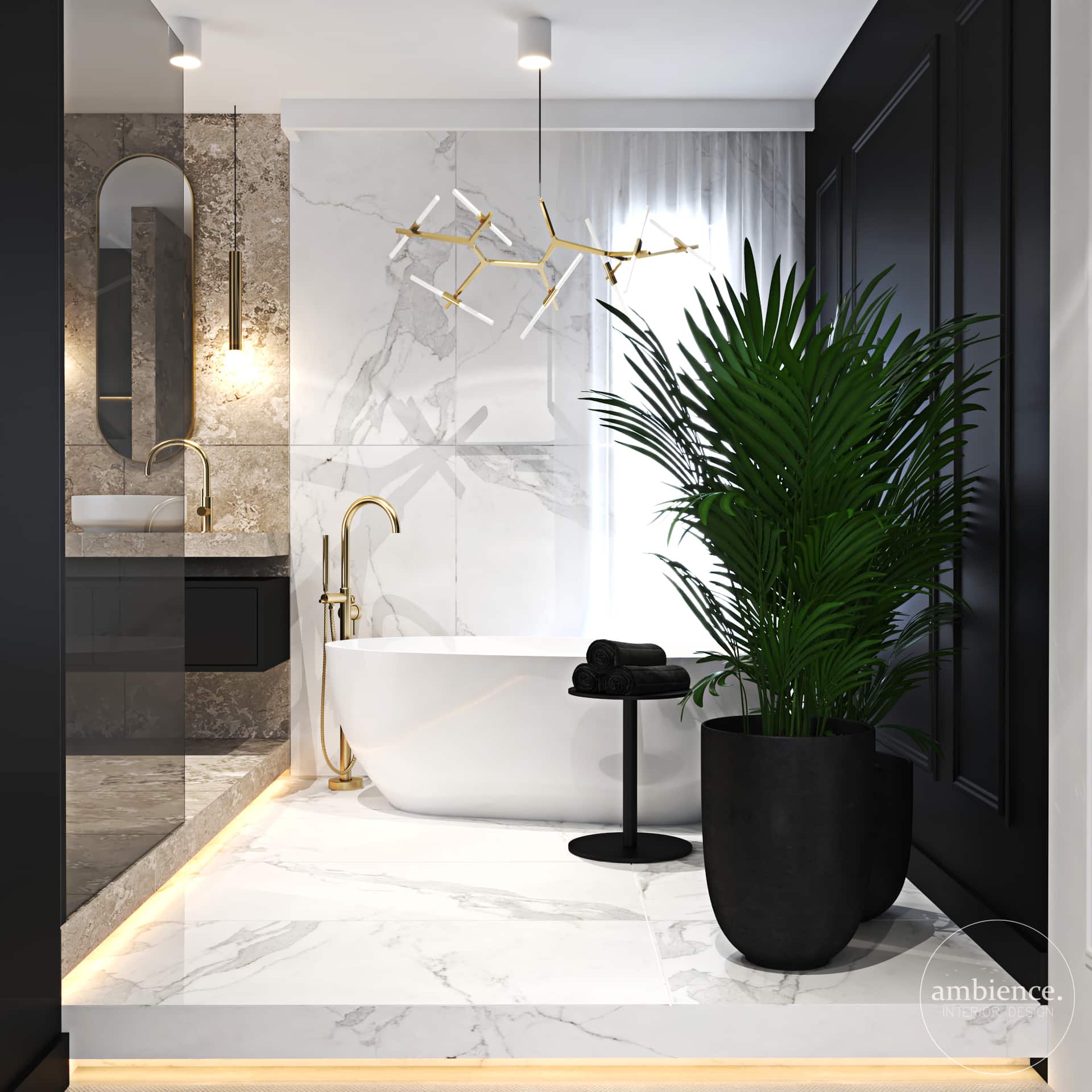 Dom z industrialną jadalnią