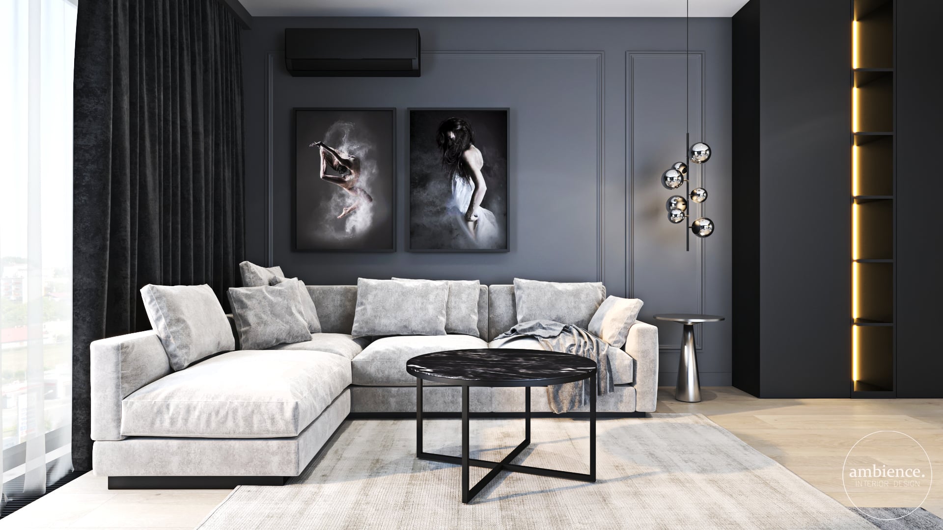 Apartament w szarościach