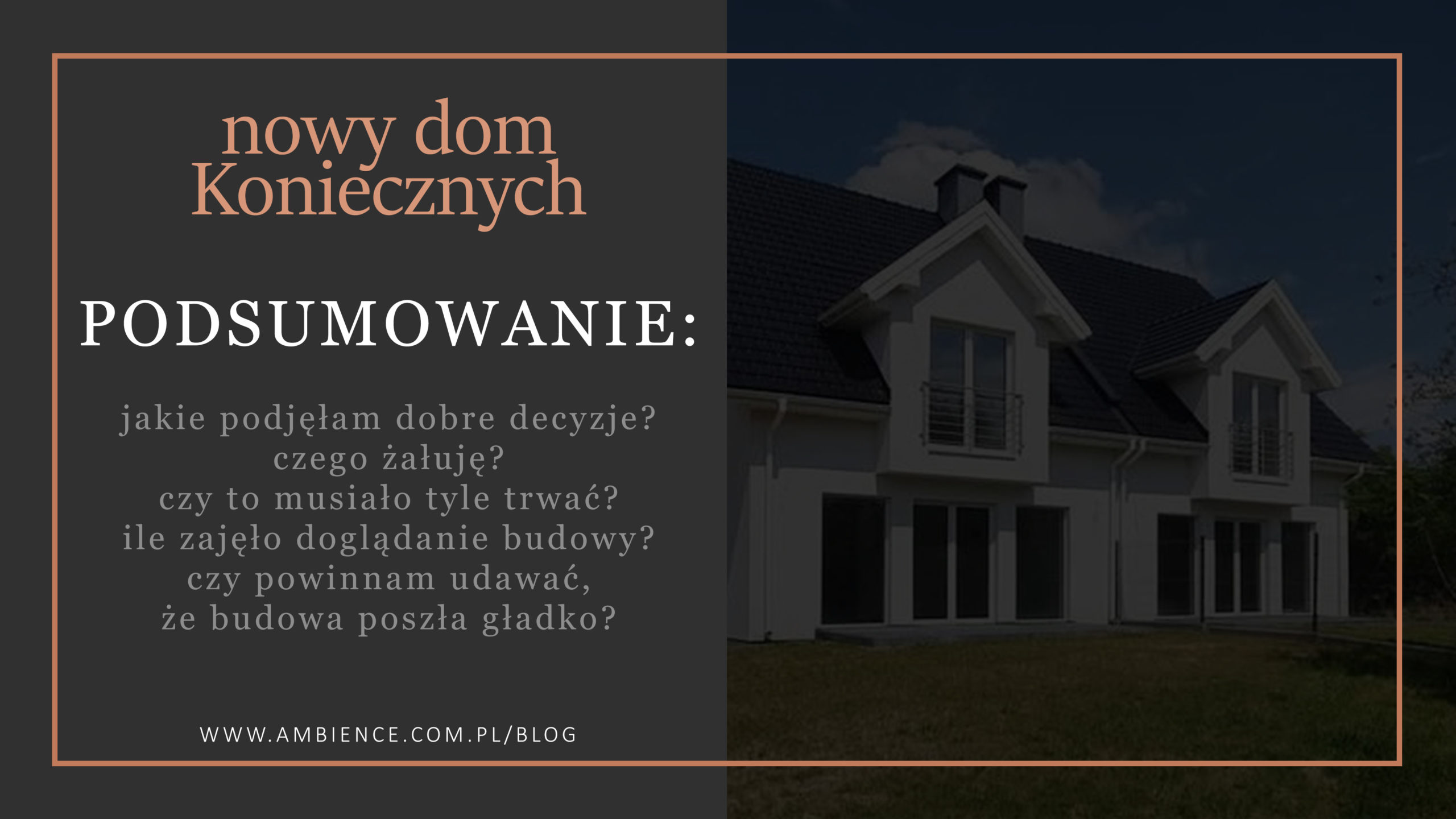 nowy dom koniecznych podsumowanie