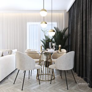 okrągły stół jadalniany